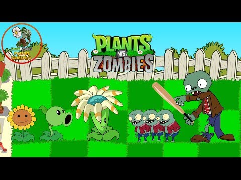 PLANTS VS ZOMBIES HEROES - Plants level 1 vs Zombies Funny - Zombies Attack Animation