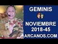 Video Horscopo Semanal GMINIS  del 4 al 10 Noviembre 2018 (Semana 2018-45) (Lectura del Tarot)