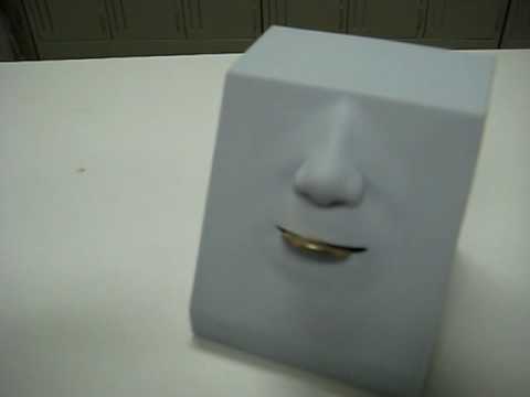 FACE BANK Piggy Bank 2009 Model:: NOSE! - YouTube