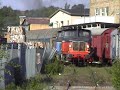 Green Cargo Z70 locomotive shunting in Stockholm.