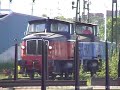 Green Cargo Z70 locomotive shunting in Stockholm.