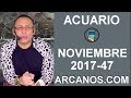 Video Horscopo Semanal ACUARIO  del 19 al 25 Noviembre 2017 (Semana 2017-47) (Lectura del Tarot)