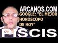 Video Horóscopo Semanal PISCIS  del 13 al 19 Diciembre 2020 (Semana 2020-51) (Lectura del Tarot)