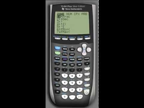 How to convert a Decimal to a Simplified Fraction - TI Calc - YouTube