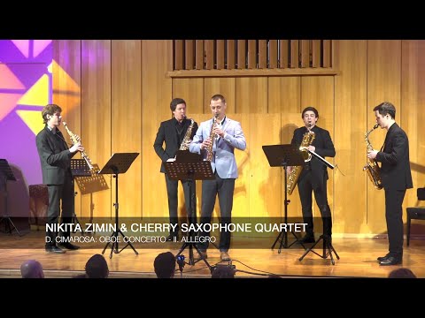 Nikita Zimin & Cherry Saxophone Quartet - D. Cimarosa: Oboe Concerto - II. Allegro