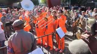 Dutch band FACTOR 12 and Brazilian Police Band playing together Aquarela do Brasil