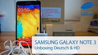 Samsung Galaxy Note 3 LTE SM-N9005 Unboxing und erster Eindruck deutsch german HD