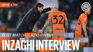 SIMONE INZAGHI INTERVIEW | LAZIO 0-2 INTER 🎙️⚫🔵??