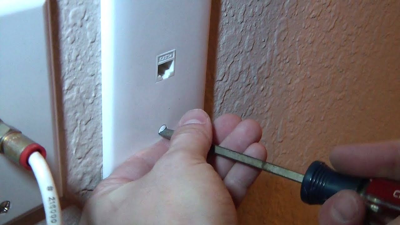 How to install a network jack into a wall from the attic ...