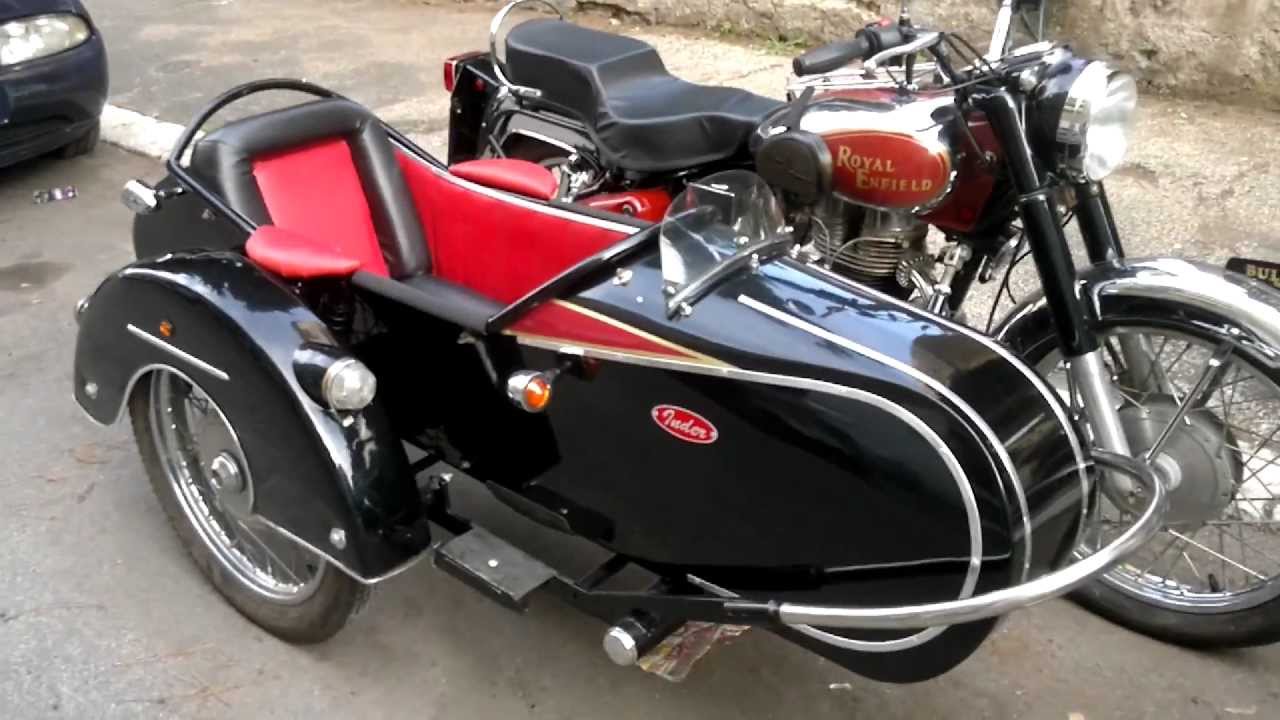 Royal Enfield Bullet 350 with sidecar - YouTube