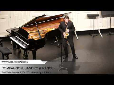 Dinant 2014 - COMPAGNON, Sandro (First Violin Sonata, BWV 1001 - Presto by J.S. Bach)
