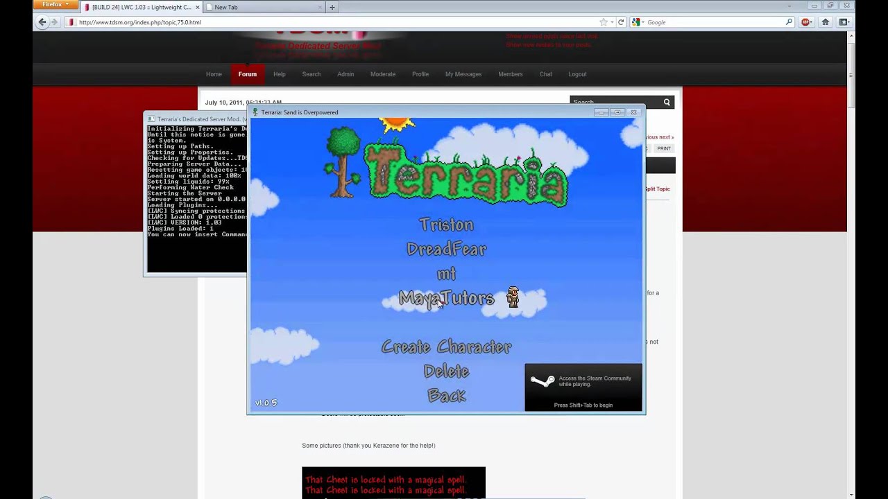 terraria server download with plugins