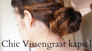 Vissengraatvlecht variatie kapsels