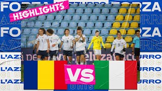 Highlights: Romania-Italia 0-5 - Femminile (30 novembre 2021)