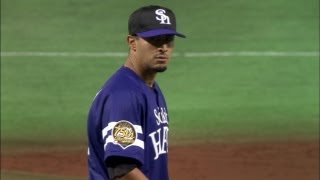 2013.09.14 H2-1F ソフトバンクがチャンス逃さず中村の一打で競り勝つ