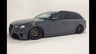 ASS To The Floor! Accuair Audi A4 Lowered To The Ground On Air Suspension