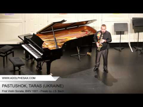Dinant2014 PASTUSHOK Taras First Violin Sonata, BWV 1001 Presto by J S Bach