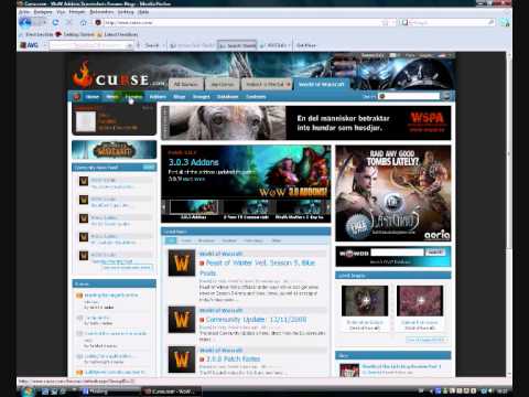 How To Install WoW Addons on vista - YouTube