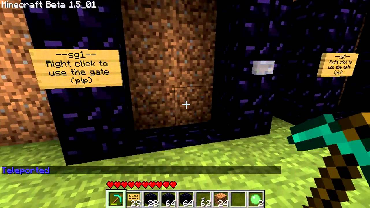 Minecraft Tutorial: Stargate Bukkit plugin - YouTube