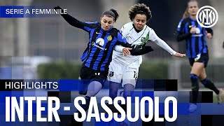 FIRST HOME MATCH OF 2024 | INTER 0-1 SASSUOLO | WOMEN HIGHLIGHTS | SERIE A 23/24 ⚫🔵🇮🇹???