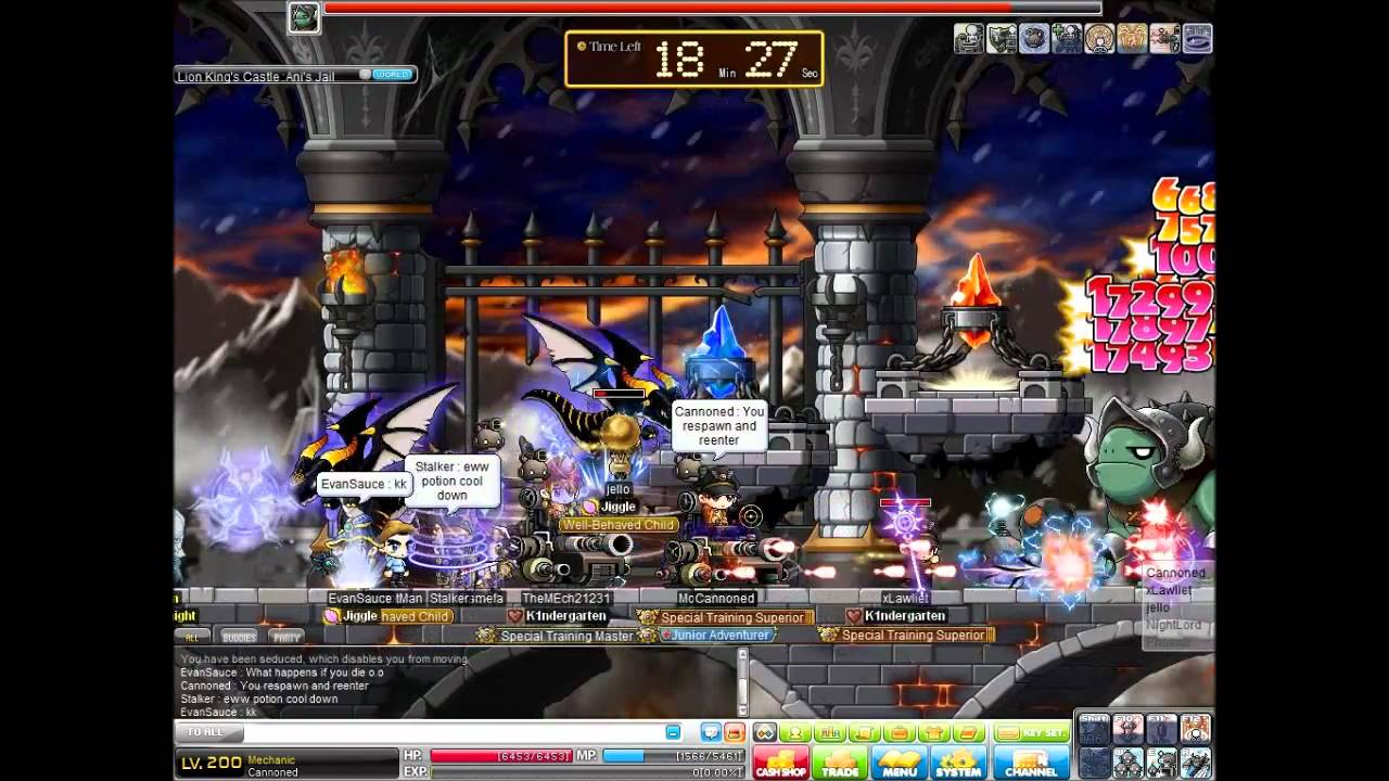 MapleStory [Tespia] - Lion Heart Castle - Ani Boss - YouTube