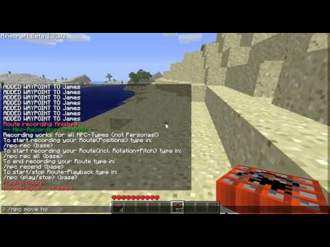 ... hMod134 / Bukkit - iSalesman & ANIMATION! - NPC Plugin - YouTube