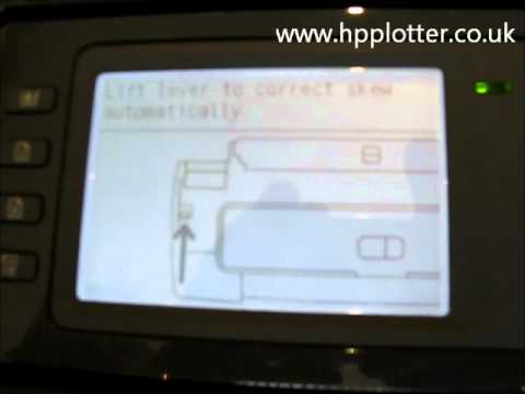 Designjet T770/T1200 Series - Load paper/media roll on your printer