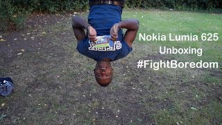 Nokia Lumia 625 Unboxing Hanging Upside Down! #FightBoredom