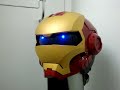 IRON MAN MK VI Custom Motorcycle helmet (with L.E.D.s and sound)