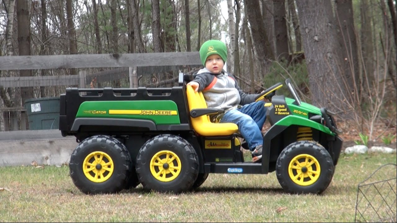 john deere ride on car