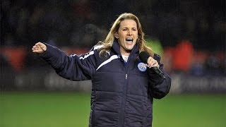 The X Factor Winner Sam Bailey Sings 'Skyscraper' at King Power Stadium