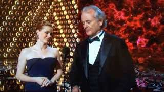 Bill Murray gives respect to Harold Ramis at The Oscars.