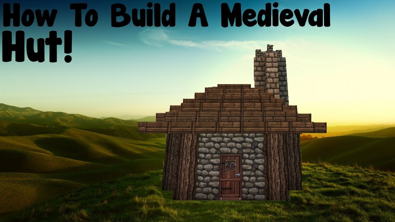 Minecraft Tutorial - How To Build A Medieval Hut - YouTube