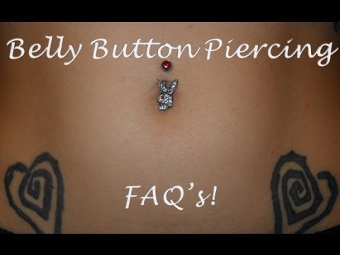 Belly Button Piercing FAQ's. - YouTube