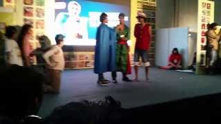 Roronoa Zoro (Winner) and Monkey D luffy cosplay day 1 comic con hyderabad