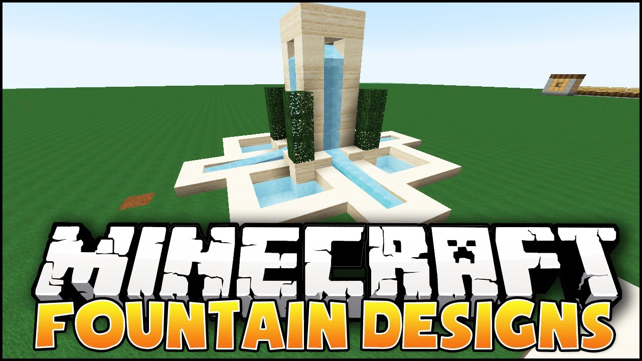 Minecraft: Fountain Designs & Ideas - YouTube