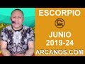 Video Horscopo Semanal ESCORPIO  del 9 al 15 Junio 2019 (Semana 2019-24) (Lectura del Tarot)
