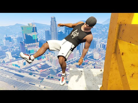 GTA 5 Funny/Crazy Jump Compilation #13 (GTA V Fails Funny Moments)