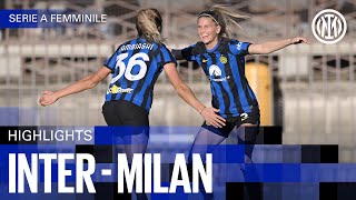 MILANO IS BLACK&BLUE 🔥? | INTER 1-0 MILAN | WOMEN HIGHLIGHTS | SERIE A 23/24⚫🔵🇮🇹????