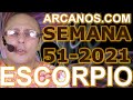 Video Horscopo Semanal ESCORPIO  del 12 al 18 Diciembre 2021 (Semana 2021-51) (Lectura del Tarot)