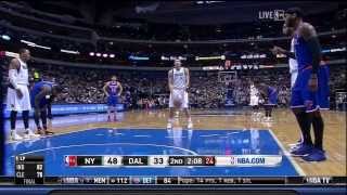 JR Smith Unties Shawn Marion's Shoe During Dirk FT