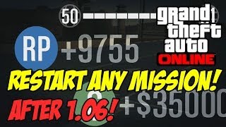 How to RESTART ANY GTA 5 MISSION After Patch 1:06! (GTA 5 Multiplayer PS3 + Xbox 360)