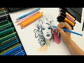 Malen mit Isabelle - Mix- Print & Paint mit Albrecht Dürer Aquarellstiften & Pitt Artist Pen