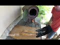 Rocket stove oven cooking - Baking bread