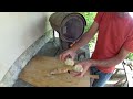 Rocket stove oven cooking - Baking bread