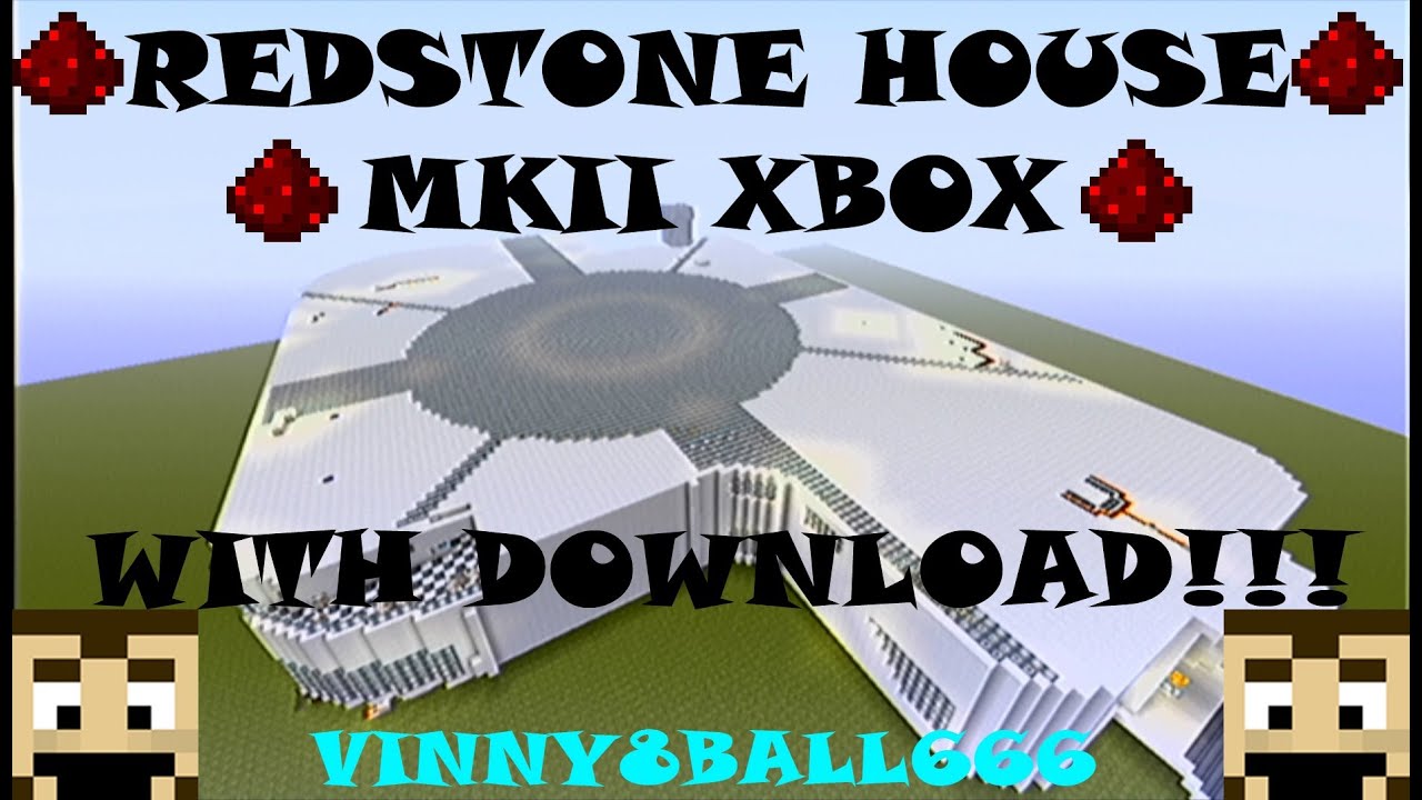 MINECRAFT REDSTONE HOUSE/MANSION WITH DOWNLOADMODERN Redstone