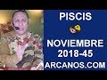 Video Horscopo Semanal PISCIS  del 4 al 10 Noviembre 2018 (Semana 2018-45) (Lectura del Tarot)