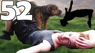 SALTO ACHTEROVER EN MET DE HOND OP DE TRAMPOLINE - ENZOKNOL VLOG #52