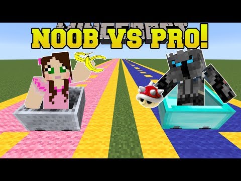 Minecraft NOOB VS PRO MARIO KART RACE MiniGame