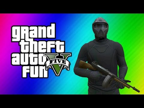 GTA 5 Online Funny Moments - Ninja Noobs, Bane, Invisibility Glitch (Last Team Standing DLC)